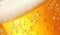 Beer closeup background. Illustration AI Generative