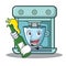 With beer coffee maker character cartoon