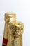 Beer corks sealed in golden foil