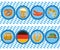 Beer elements with oktoberfest symbol.Vector label