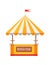 Beer and Food Festival Tent Vector Illustration