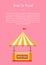 Beer and Food Festival Tent Vector Illustration