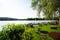 Beer garden on weÃŸlinger lake, bavaria