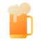 Beer glass brew single isolated icon with smooth style