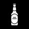 Beer glass dark mode glyph icon