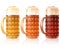 Beer Glass Foam Porter Dark Red Light Lager Varieties Set