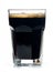 Beer glass full of cold black irish stout.