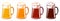 Beer Glass Mugs Tankard Light Lager Stout Porter Ale Oktoberfest