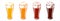 Beer Glass Mugs Weizen Light Lager Stout Porter Ale Set