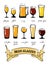 Beer glasses