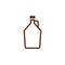 Beer growler outline icon
