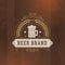 Beer icon business label design