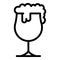 Beer icon outline vector. Brewery drink