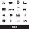 Beer icons eps10