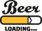 Beer Loading bar with foam