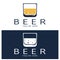 Beer logo template with vintage craft wheat.For badge, emblem,malt,beer company,bar,alcoholic drink