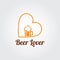 Beer Lover Logo concept. Brewery logo with A mug of beer. Icon for food, chef, lunch, dinner, menu sign.