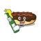 With beer maple bacon bar mascot cartoon