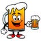 Beer Mascot with Beer