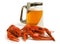 Beer mug with crawfishes