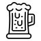 Beer mug icon outline vector. Austrian food