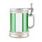 Beer mug with Nigerian flag, 3D rendering