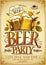 Beer party poster