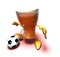 Beer playing football