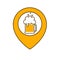 Beer point icon.