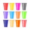 Beer Pong Tournament. Colorful Plastic Cups . Fun Game for Party. Traditional Drinking Time.