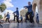 Beer-Sheva, ISRAEL - March 5, 2015:Beer-Sheva, ISRAEL - March 5, 2015: Adolescent boys dancing breakdancing on the open stage - Pu