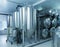 Beer storage tanks, food processing industry, toned