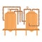 beer tanks icon image design