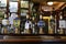 Beer taps London pub