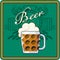 Beer theme in green