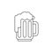 Beer thin line icon