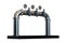 Beer Tower Pump Bar 3d Render Three Cranes Steel