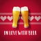 Beer valentine poster