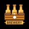 Beer vector logo template design