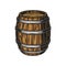 Beer wooden cask colorful concept