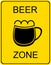 Beer zone - sign
