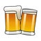 Beers jars drinks isolated icon
