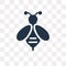 Bees vector icon isolated on transparent background, Bees trans