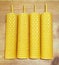 Beeswax candles