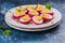 Beet-Dyed Deviled Eggs