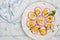 Beet-Dyed Deviled Eggs