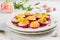 Beet-Dyed Deviled Eggs