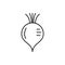 Beet line icon. healthy food icon