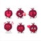 Beet root cartoon character with love cute emoticon