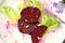 Beet salad with lime zest